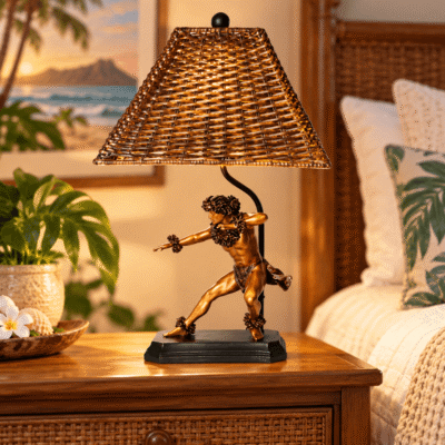 Kane Kahiko Hula Lamp