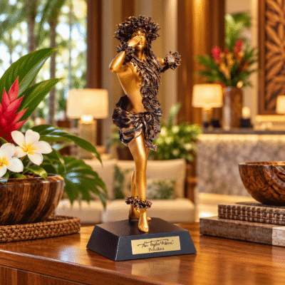 Dawn's Light design hula statue