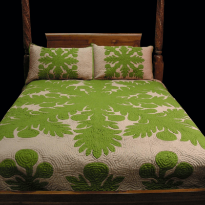 Hawaiian Quilt Bedspread - Ulu 4