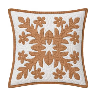Plumeria Quilted Pillow Slip
