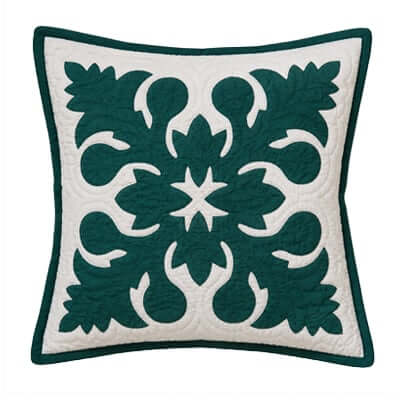 Hunter Green Ulu Quilted Pillow Slip