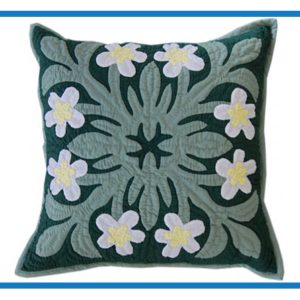 White Plumeria Design Pillow Slip