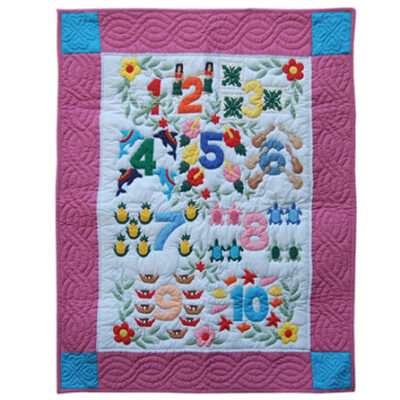 Hawaiian 1-10 Baby blanket