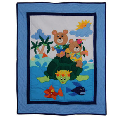 Honu Splash Baby Blanket