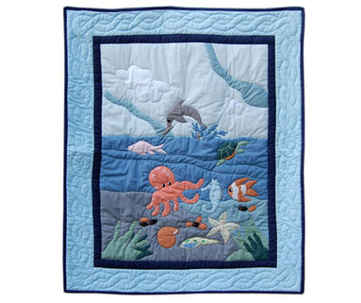 Blue Ocean Friends Baby Blanket