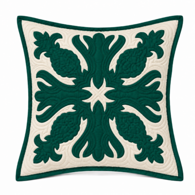 Hunter Green Pineapple Quilt
