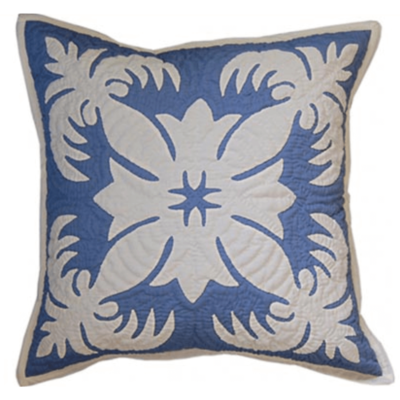 18" Hawaiian Quilted Pillow Slip - Cocopine Design