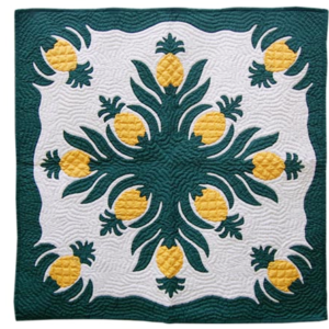 Pineapple Hawaiian Quilt Wall Hanging