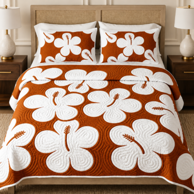 Hibiscus Quilt Bedding