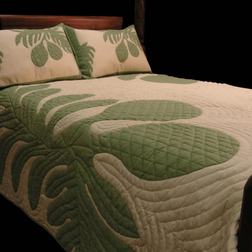 Hawaiian Quilt Bedspread - Ulu 1