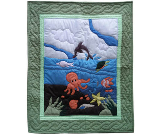 Ocean Friends Design Baby Blanket