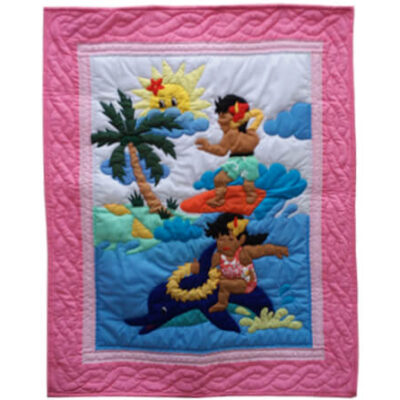 Surfin Keiki Picnic Baby Blanket