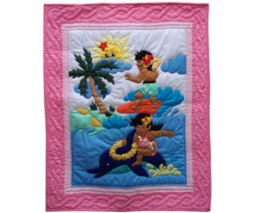 Surfin Keiki Picnic Baby Blanket