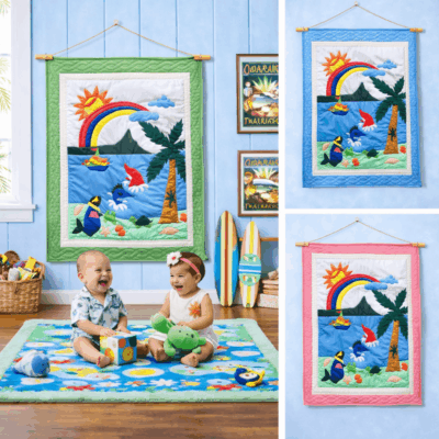 42"x52" Baby Blanket - Cool Sun Design