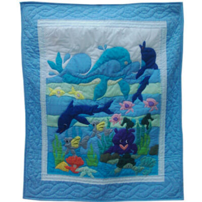 Blu Under Sea Friends Baby Blanket