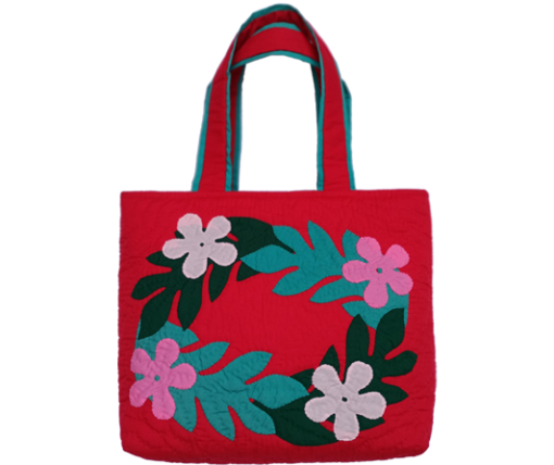 Plumeria Maile Hawaiian Tote