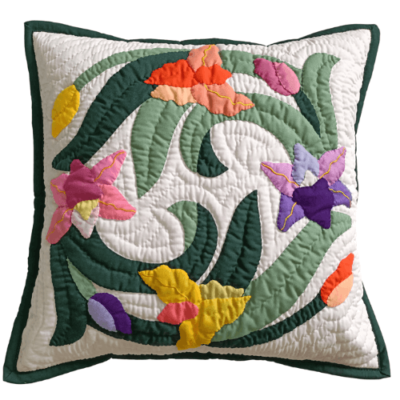 Cattleya Orchid Quilted Pillow Slip