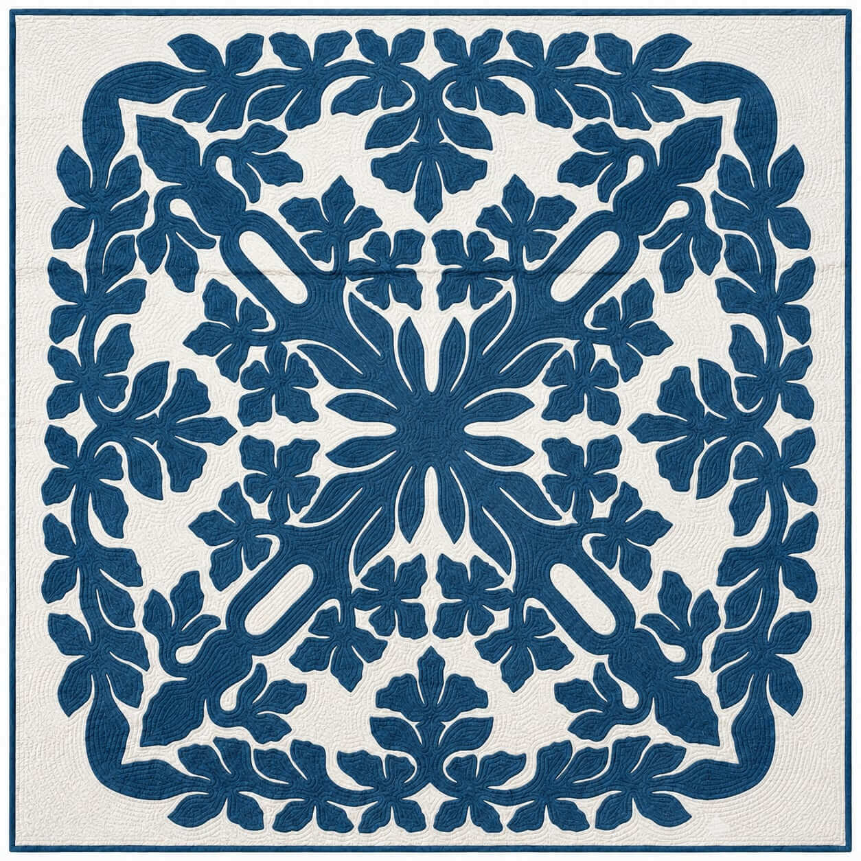 Bed Quilt Orchid Design