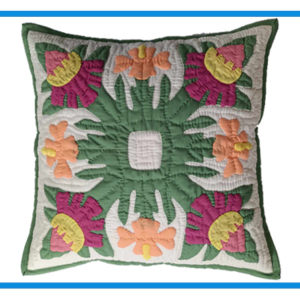 Tropical Flowers Design Hawaiian Quilted Pillow Slip