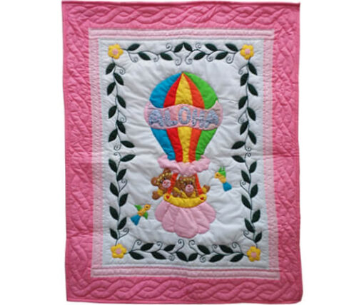 Aloha Balloon Baby Blanket