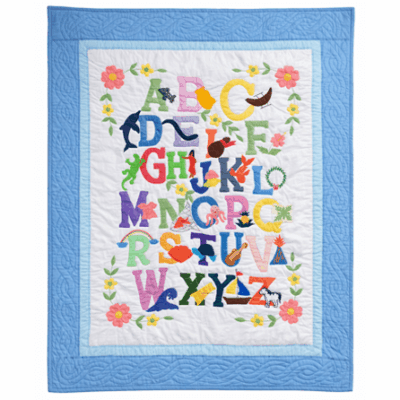 45"x54" Baby Blanket - ABC