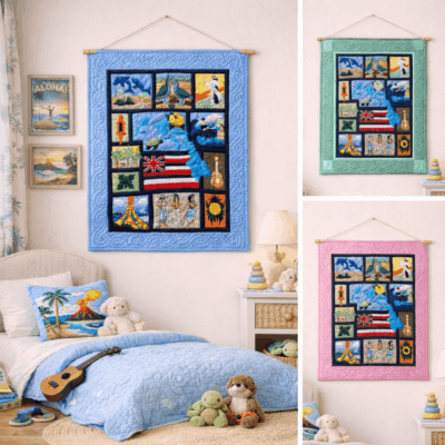 Hawaiian Islands Baby Blanket