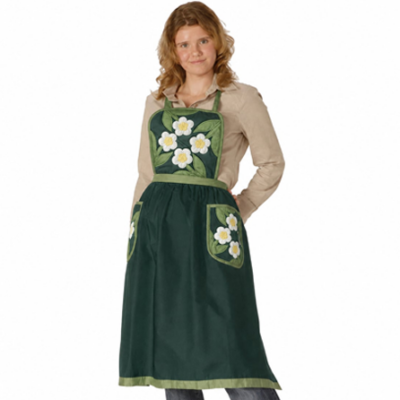 Apron - MC White Plumeria