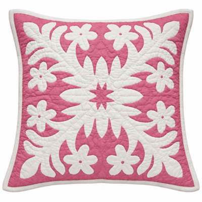 18" pillow slip/ cover Plumeria